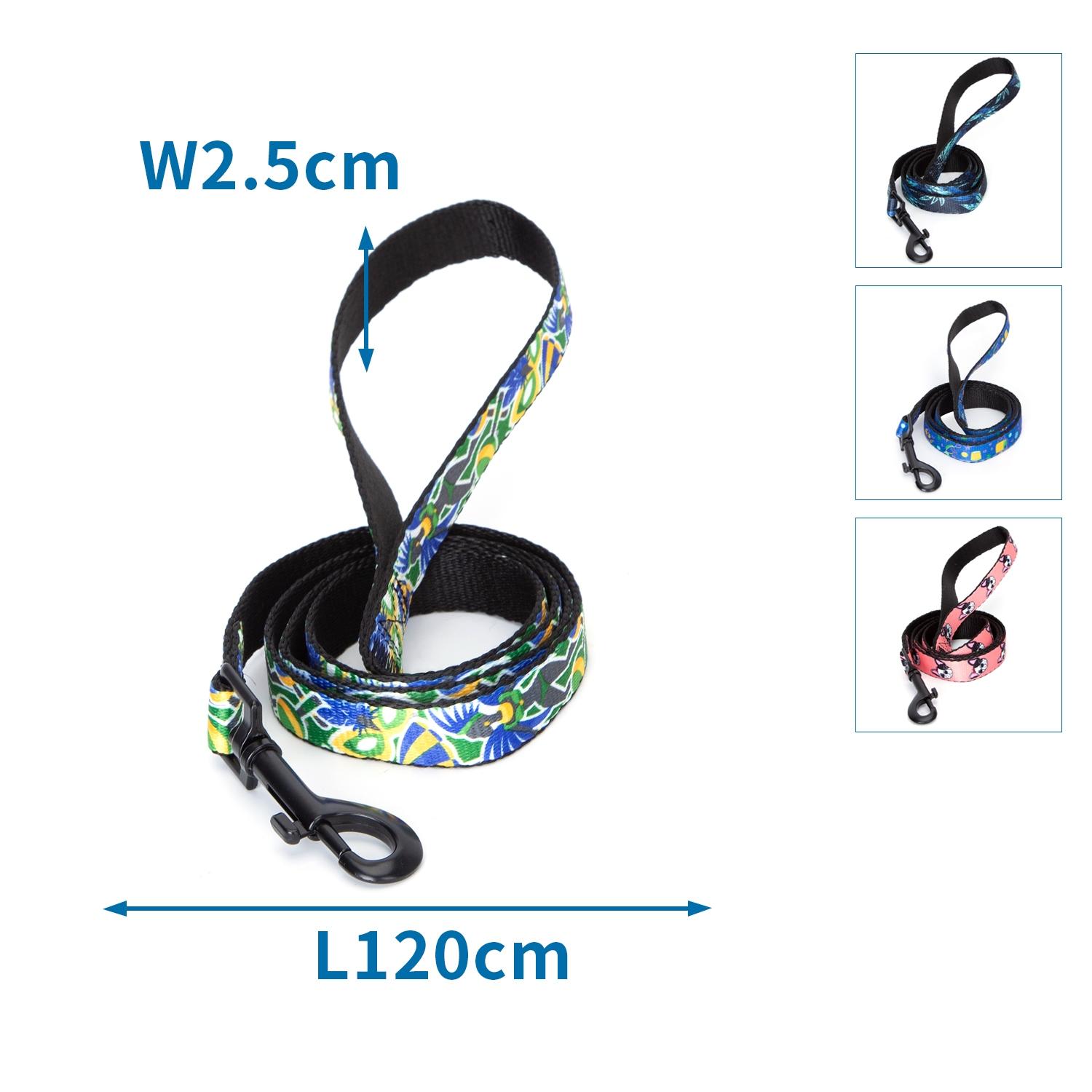 Polyester thermal transfer printing dog leash