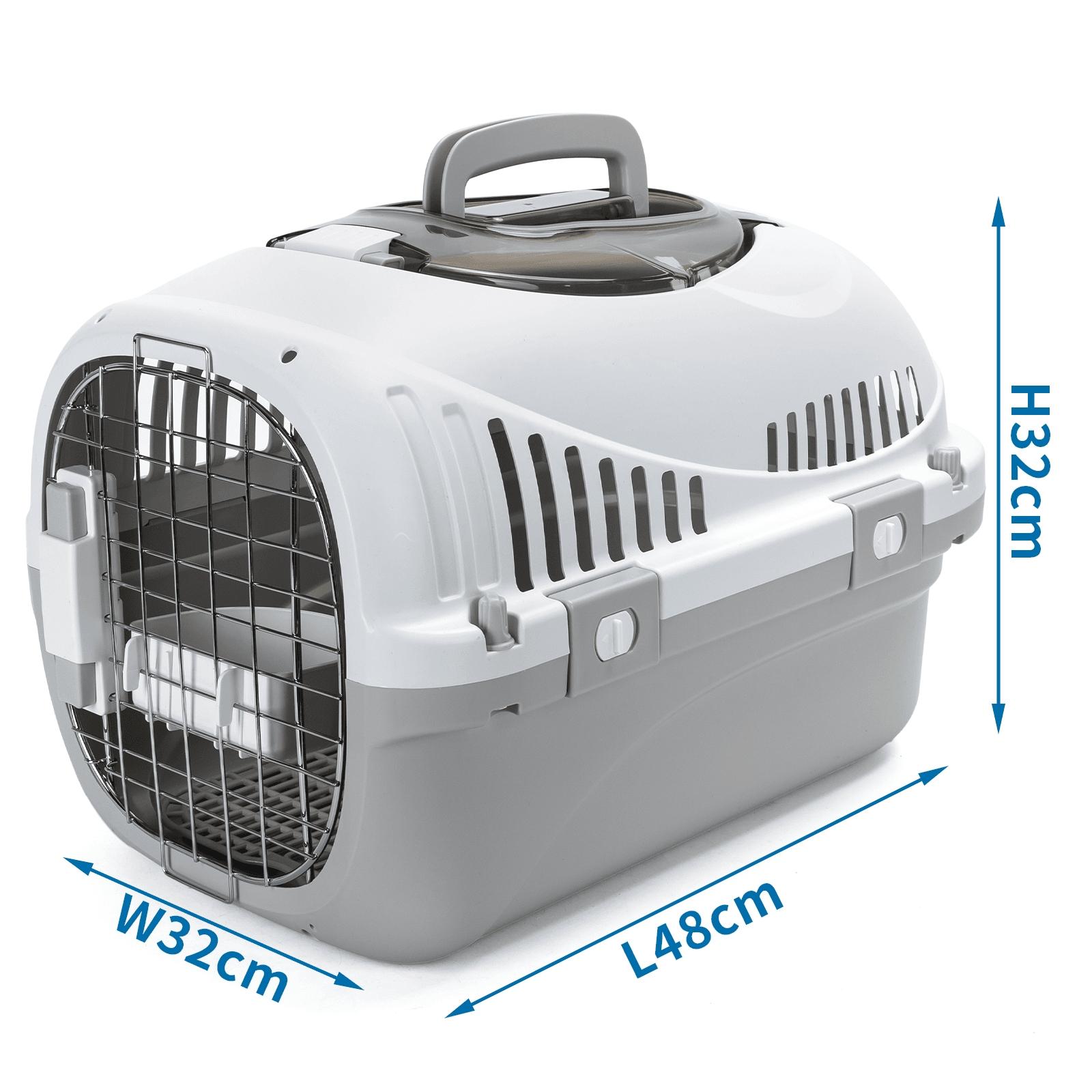 Airline pet carrier with a removable urine-proof partition