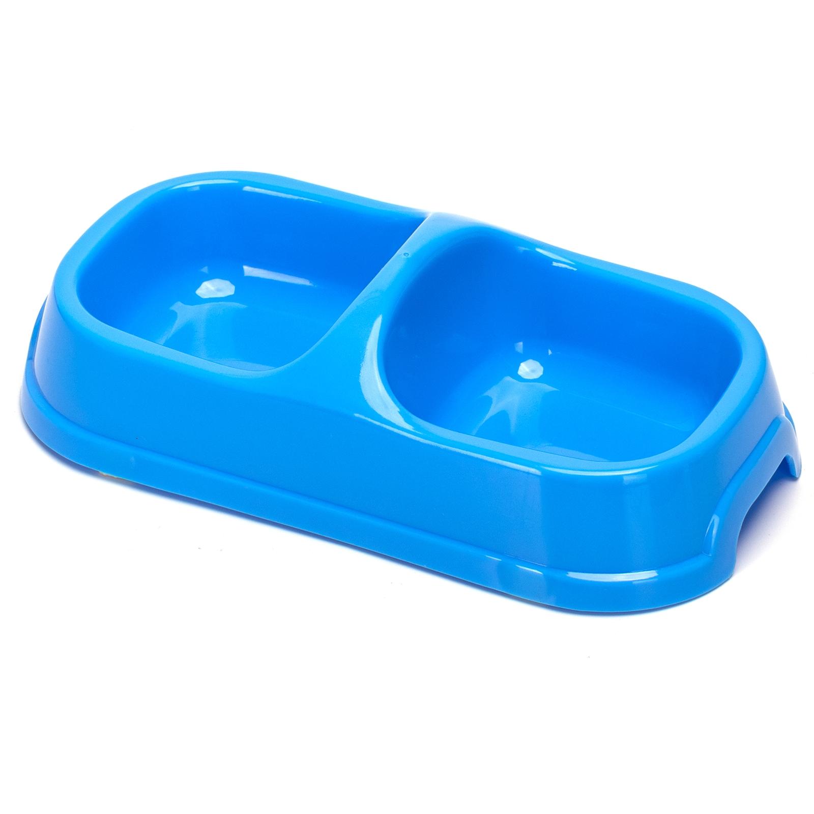 Pet feeding double bowl