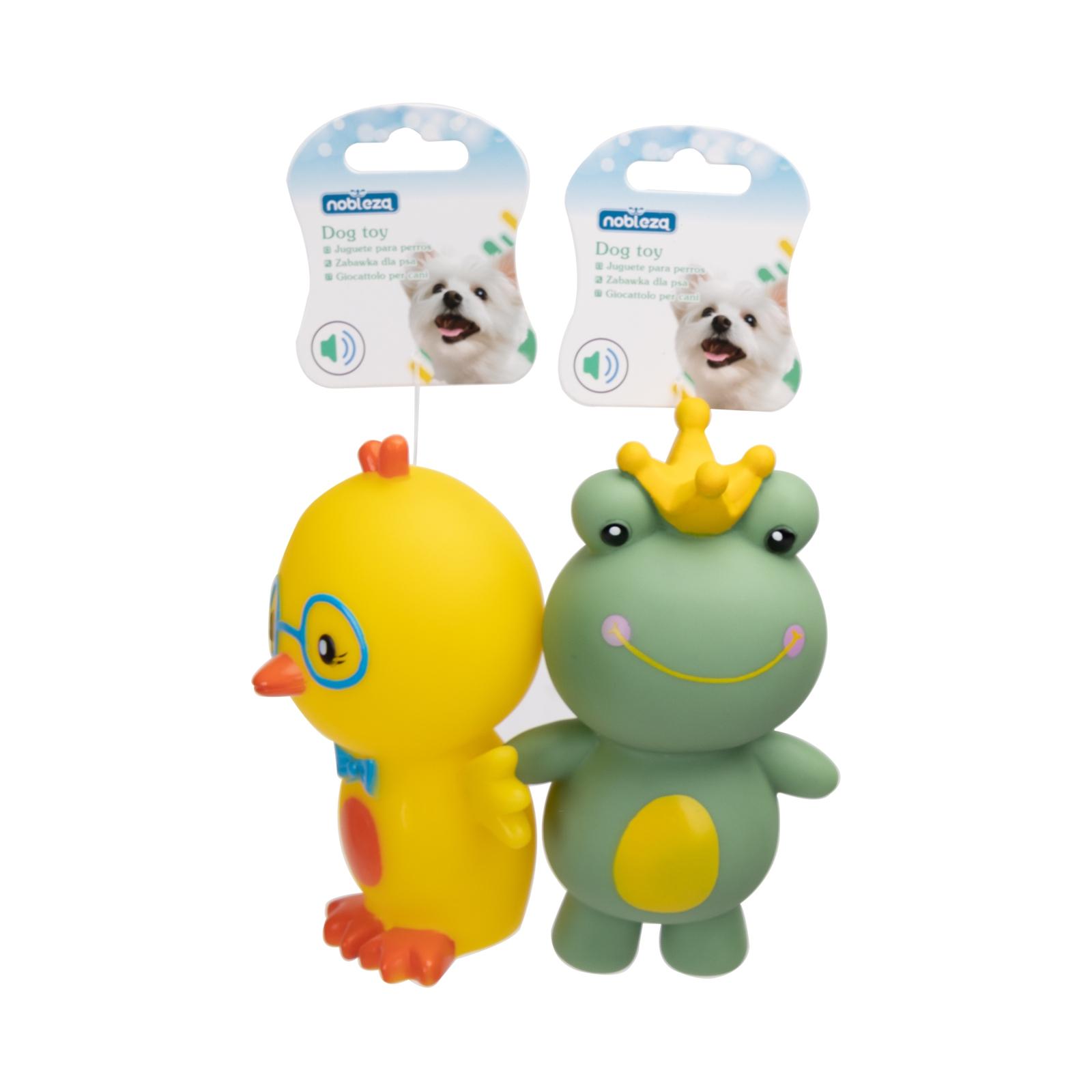 VINYL TOY CARTOON GLASSES CHICKEN/CARTOON FROG L15.3*W8.5CM/L16.2*W9.5CM YELLOW/GREEN