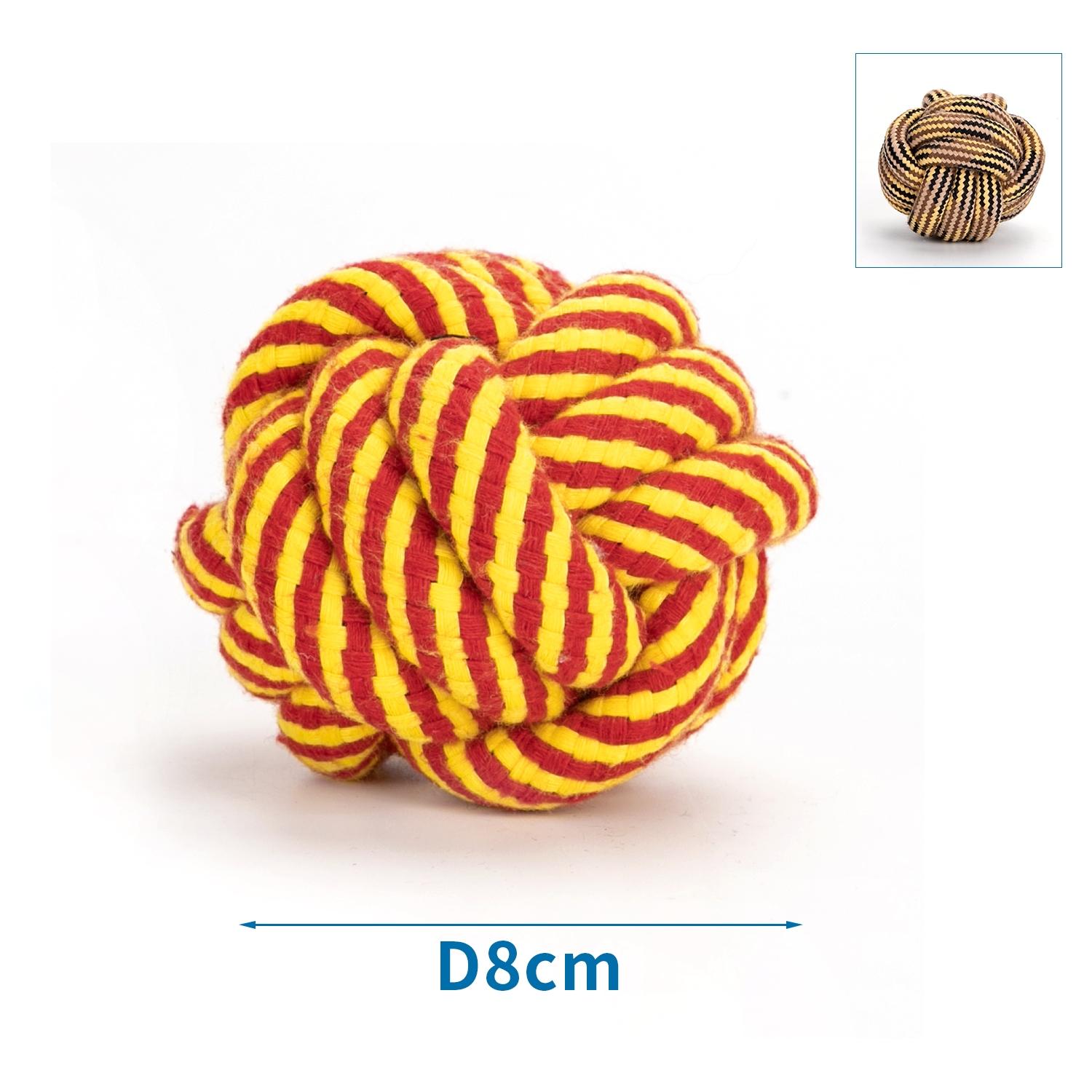 Cotton rope dog toy ball